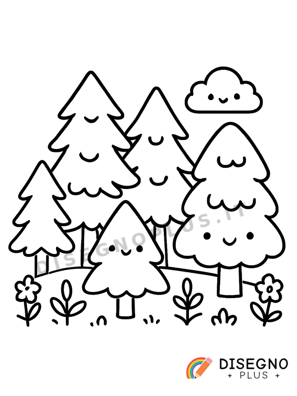 Disegno Abetaia da colorare