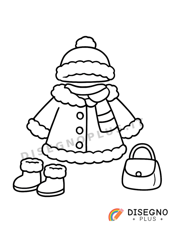 Disegno Abiti pesanti da colorare