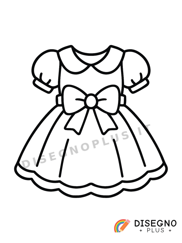 Disegno Abito da colorare