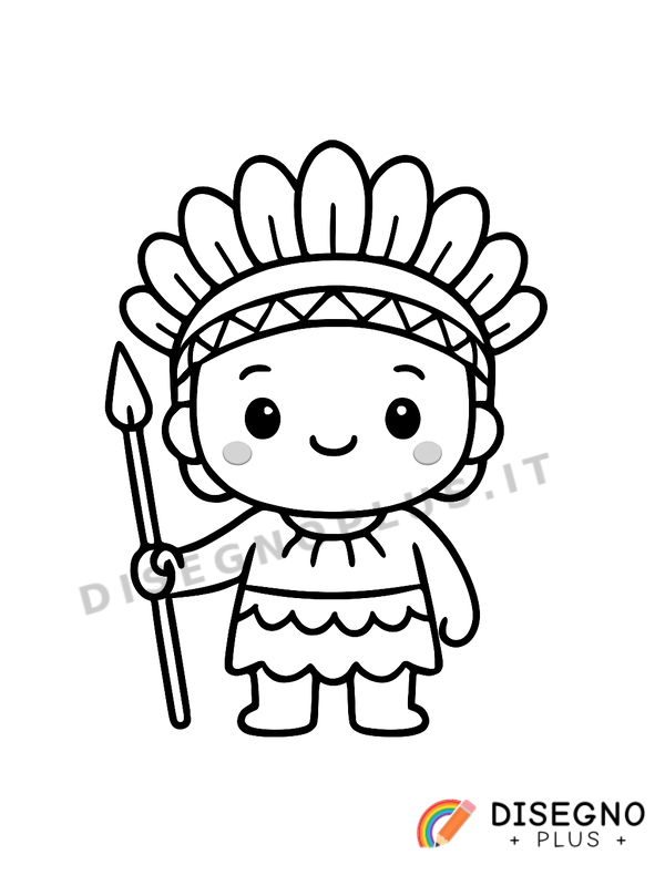 Disegno Aborigeno da colorare