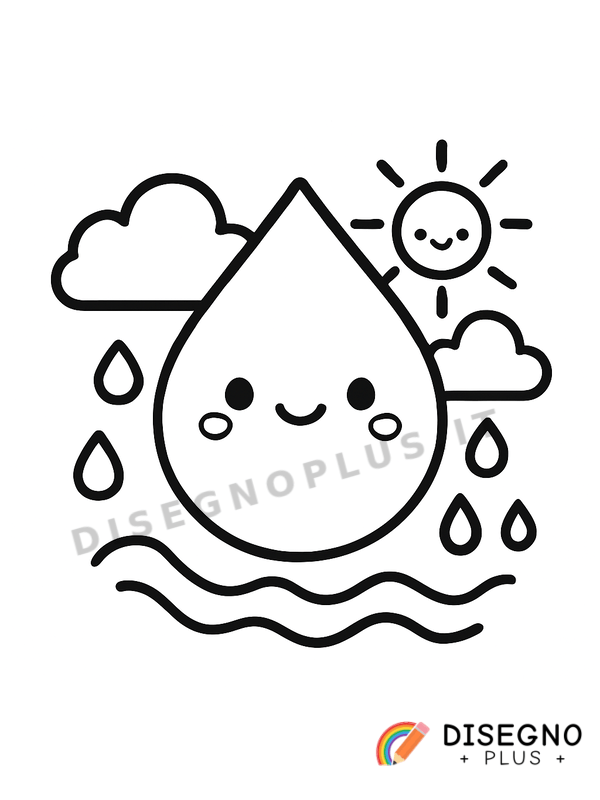 Disegno Acqua da colorare