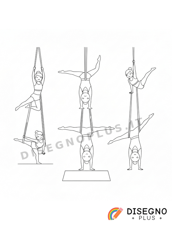 Disegno Acrobazia aerea da colorare