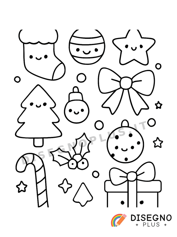 Disegno Addobbi colorati per finestre e porte   da stampare e colorare