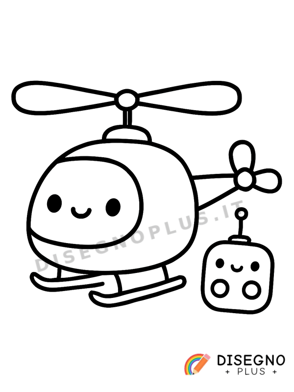 Disegno Aeromobile a pilotaggio remoto da colorare