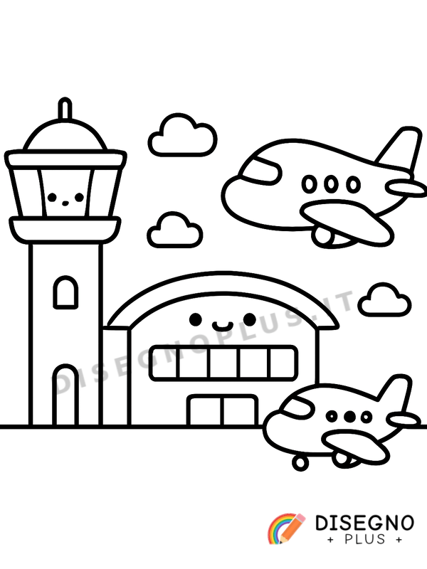 Disegno Aeroporto da colorare