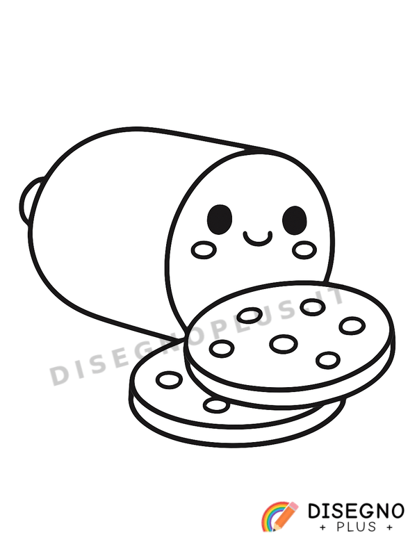 Disegno Affettato da colorare