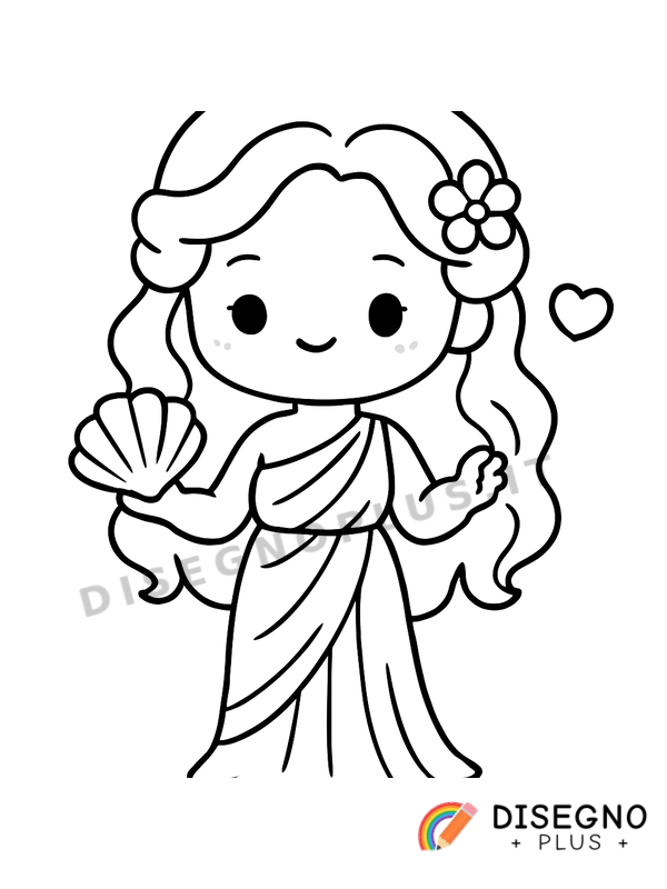 Disegno Afrodite da colorare