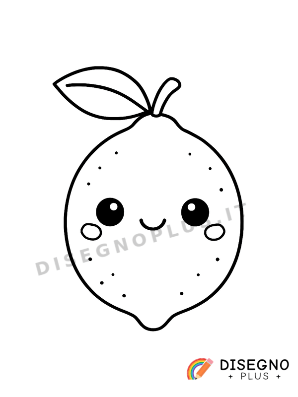 Disegno Agrume limone da colorare