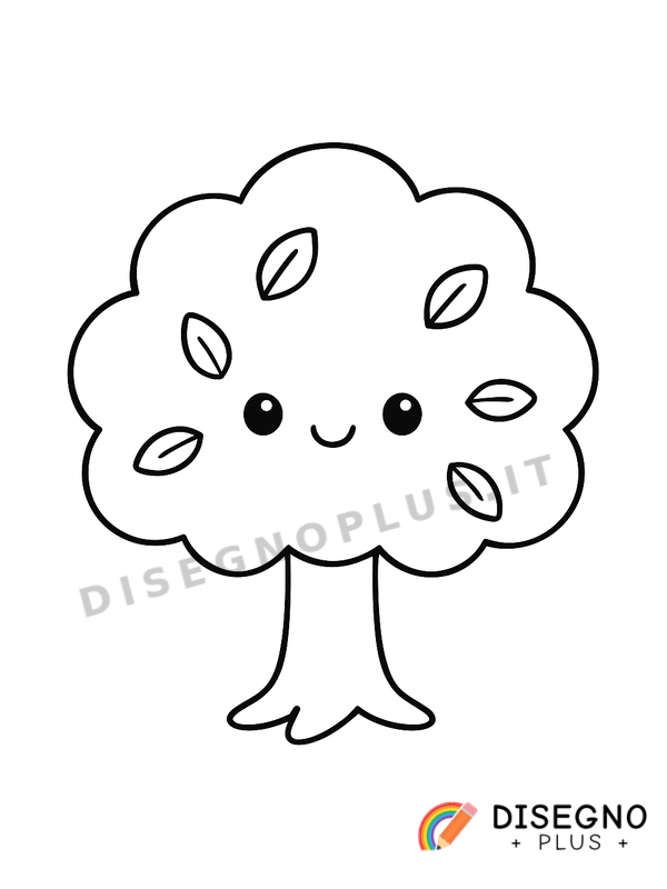 Disegno Albero da colorare