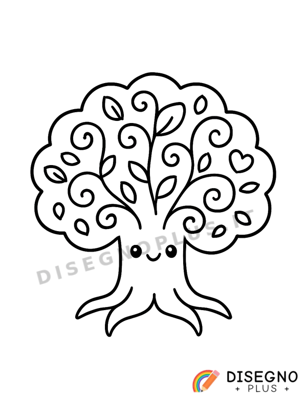 Disegno Albero della vita da colorare