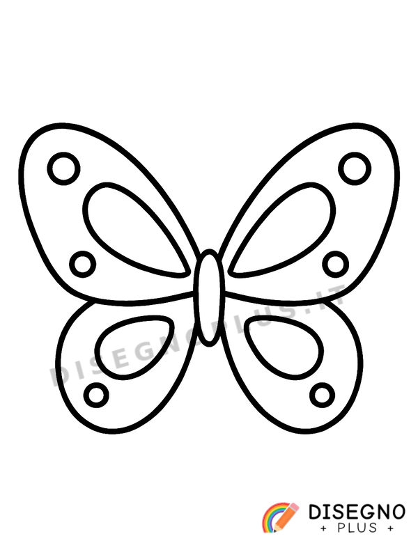 Disegno Ali di farfalla con disegni simmetrici   da stampare e colorare