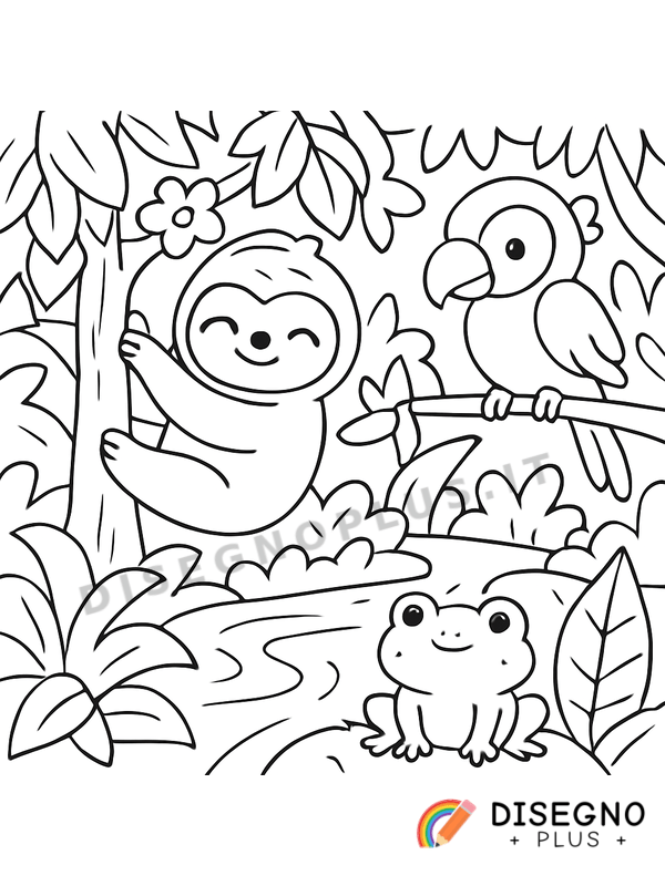 Disegno Amazzonia da colorare
