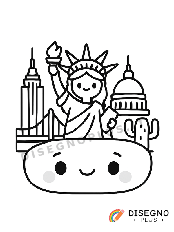 Disegno Americano da colorare