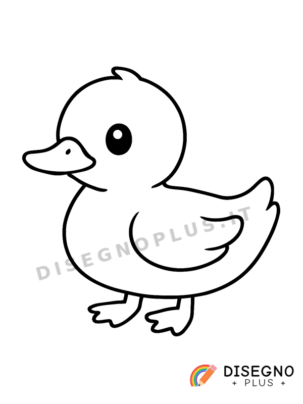 Disegno Anatra da colorare