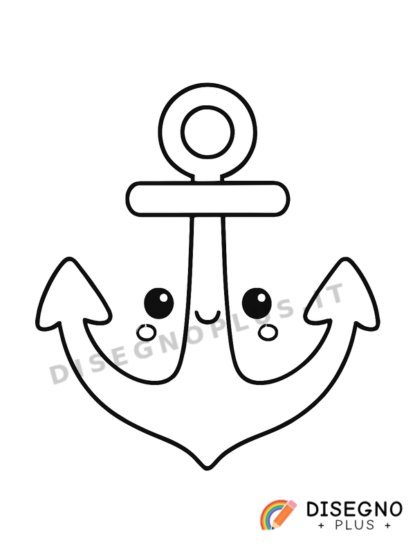 Disegno Ancore delle navi da colorare