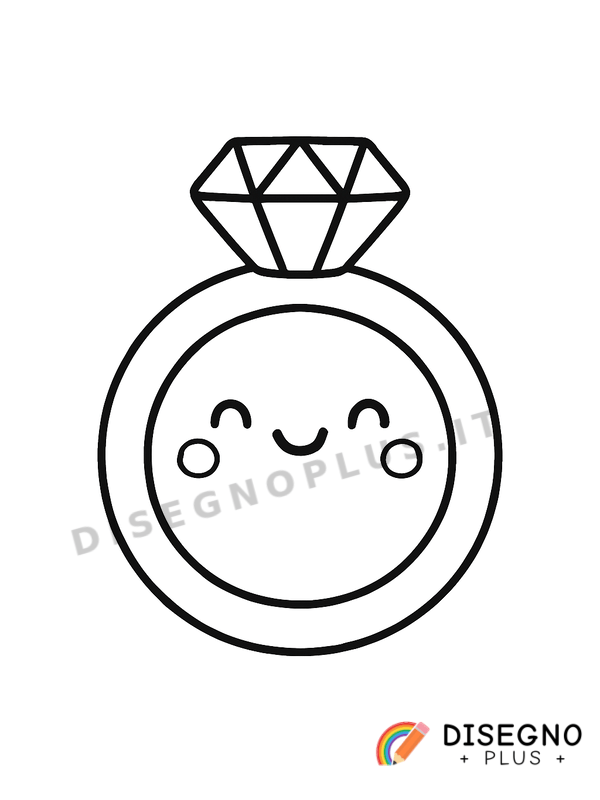 Disegno Anello di matrimonio da colorare