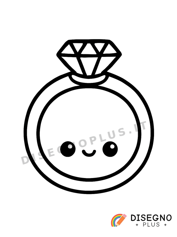 Disegno Anello nuziale da colorare
