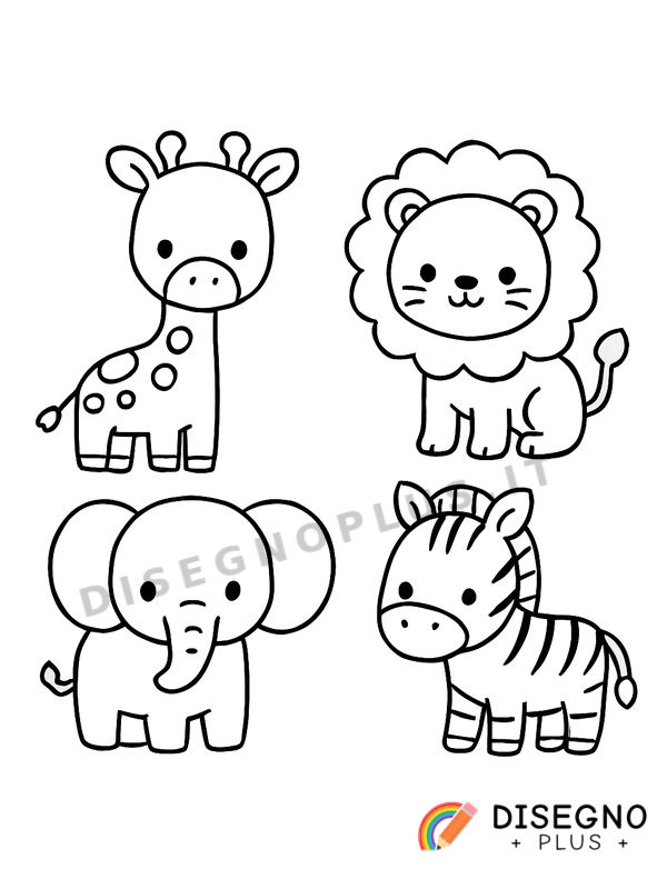 Disegno Animale della savana con criniera maestosa   da stampare e colorare