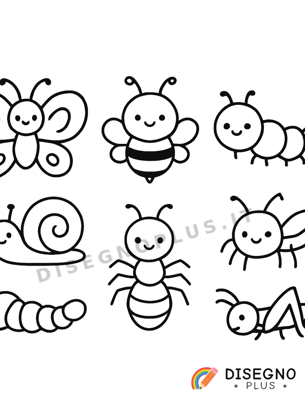 Disegno Animale invertebrato del giardino con corpo molle   da stampare e colorare