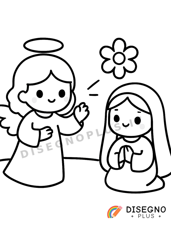 Disegno Annunciazione da colorare