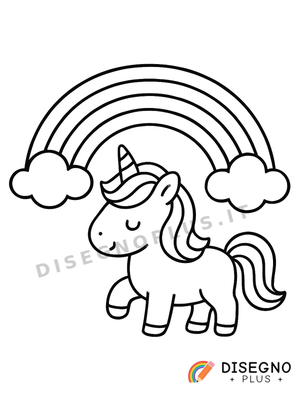Disegno Unicorno da colorare