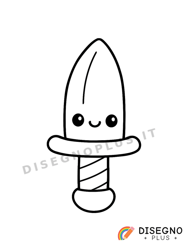 Disegno Arma bianca da colorare