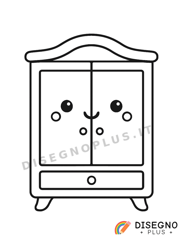 Disegno Armadio da colorare