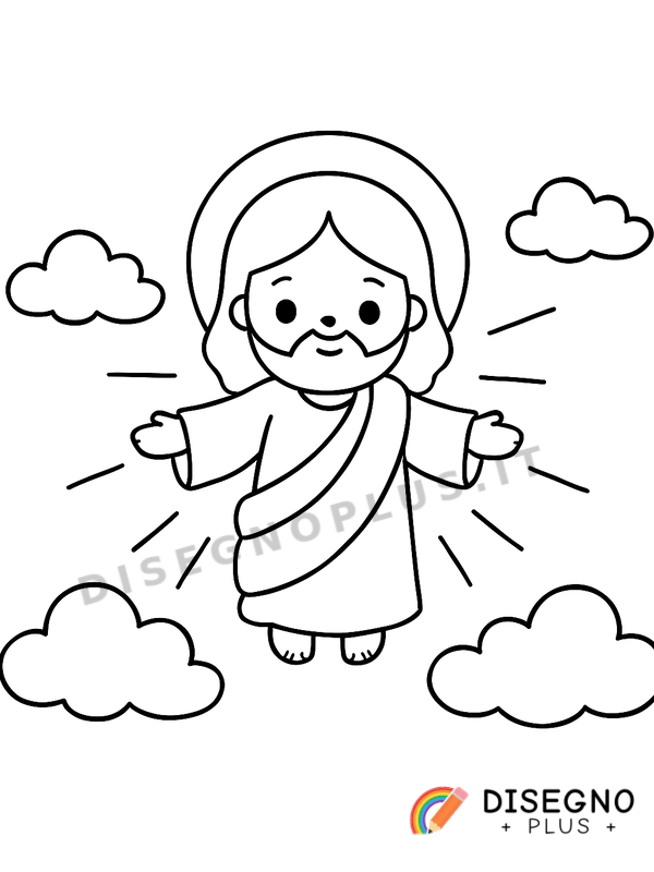 Disegno Ascensione da colorare