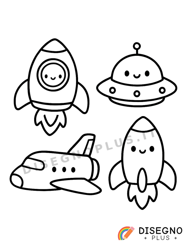Disegno Astronavi spaziali da colorare