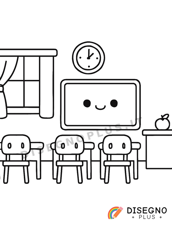Disegno Scuole da colorare