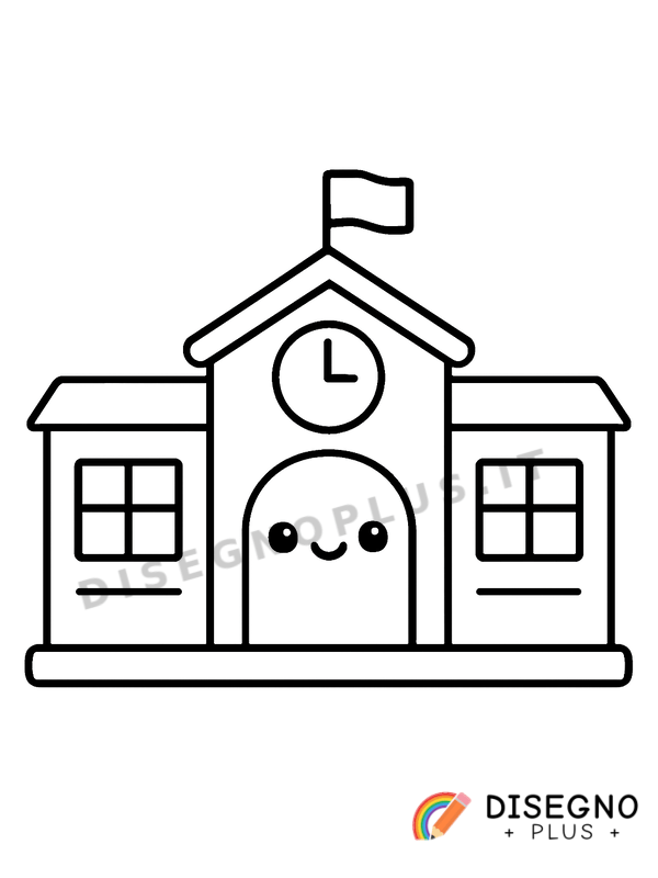Disegno Aule di scuola da colorare