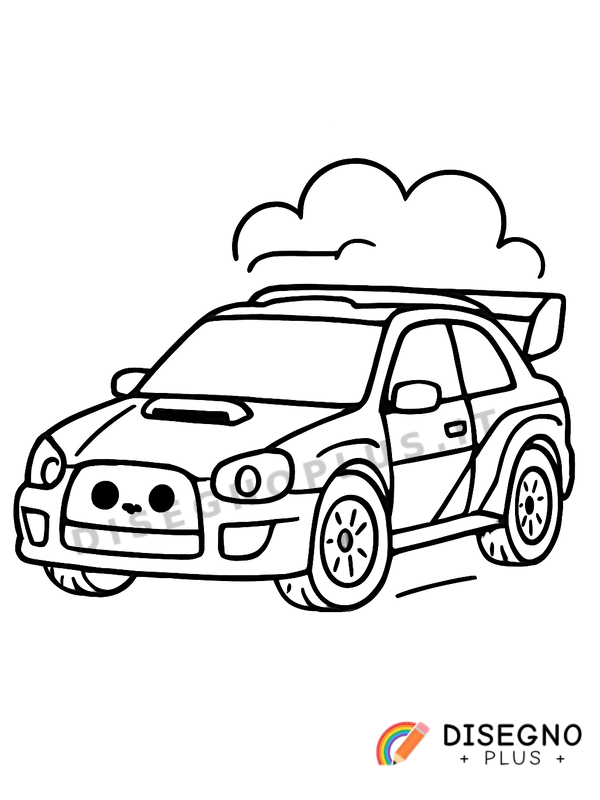 Disegno Auto da rally da colorare