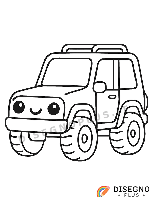 Disegno Auto fuoristrada da colorare