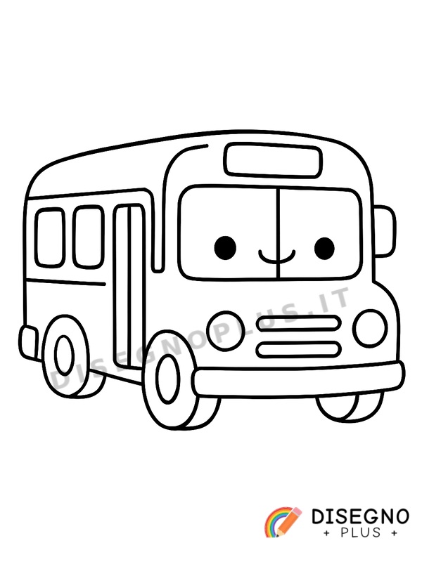 Disegno Autobus scolastico da colorare