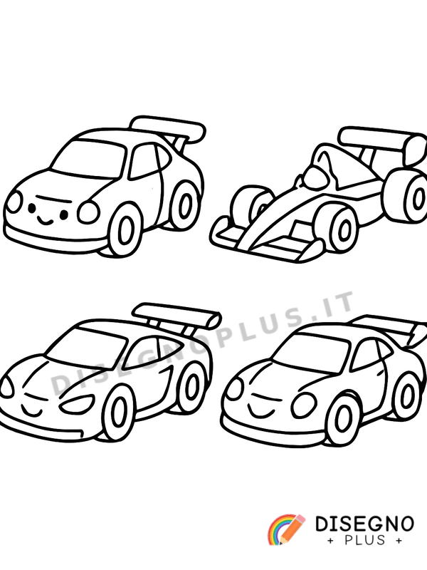 Disegno Automobili da competizione da colorare