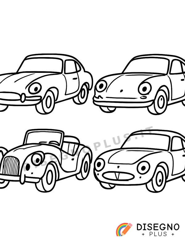 Disegno Automobili storiche da colorare