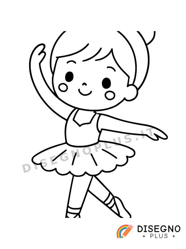 Disegno Ballerine in tutù da colorare