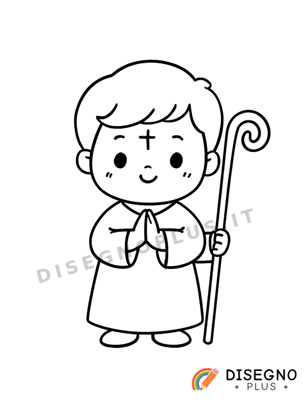 Disegno Bambino comunicato da colorare