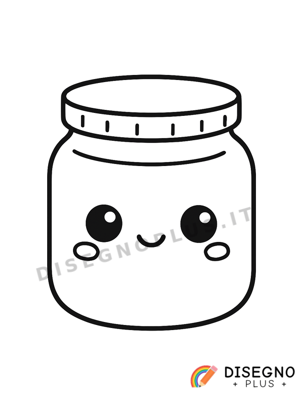 Disegno Barattolo da colorare