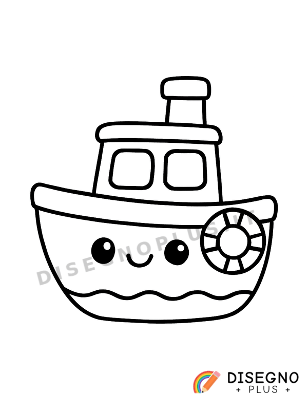 Disegno Barca da colorare