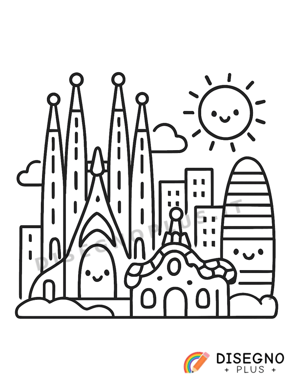 Disegno Barcellona da colorare