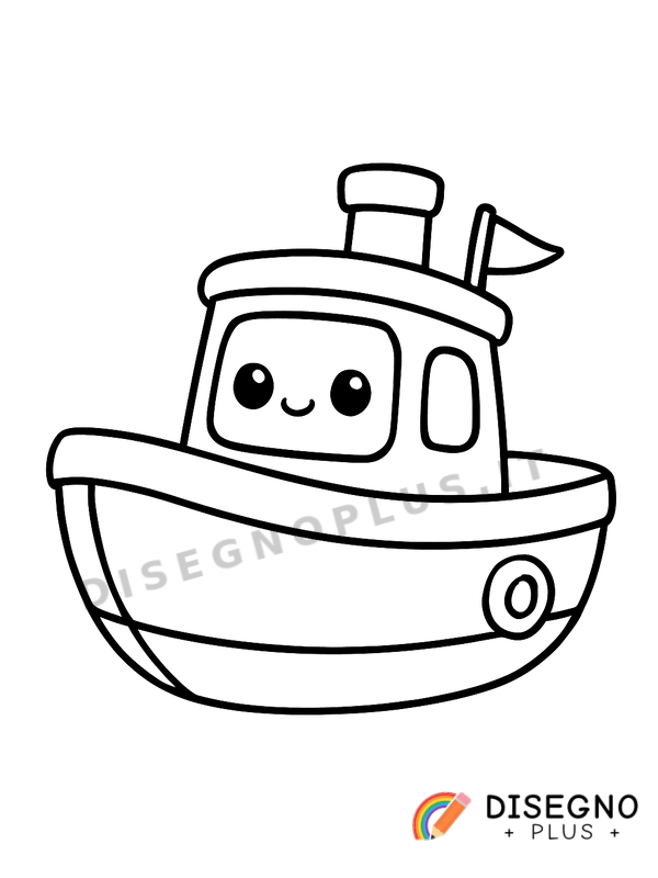 Disegno Barchetta da colorare
