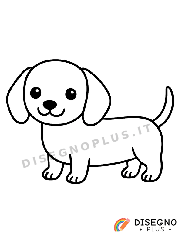 Disegno Bassotto da colorare