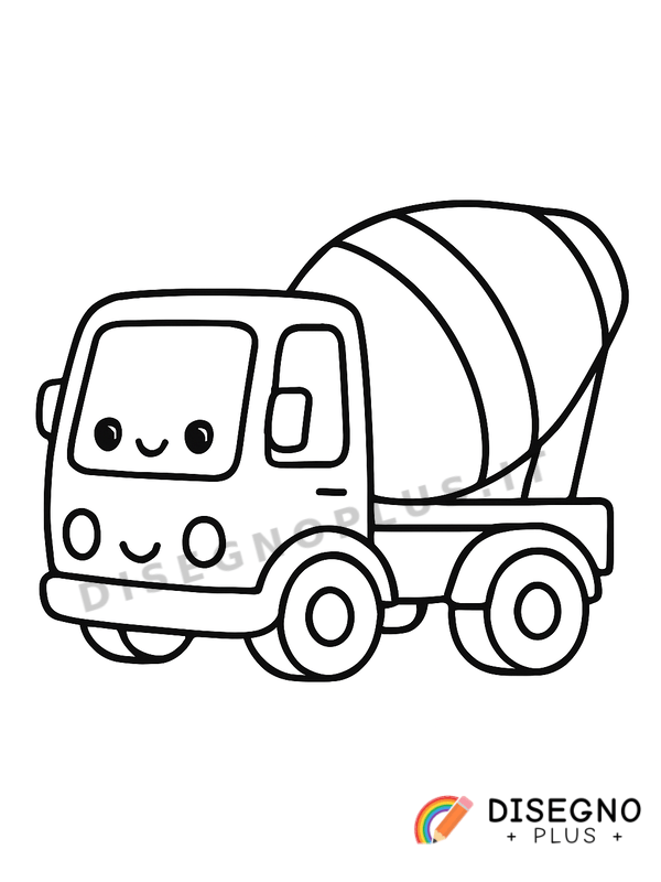 Disegno Veicoli da lavoro da colorare