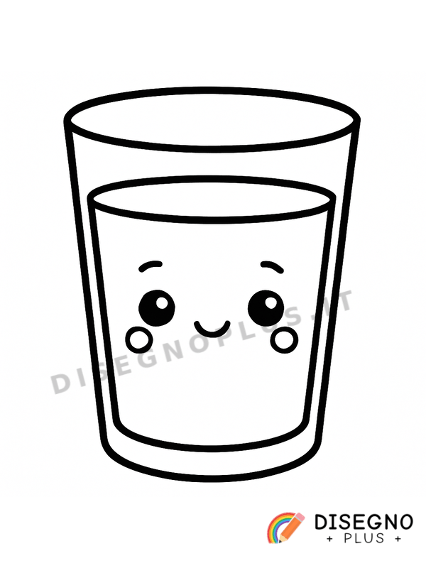 Disegno Bicchiere da colorare