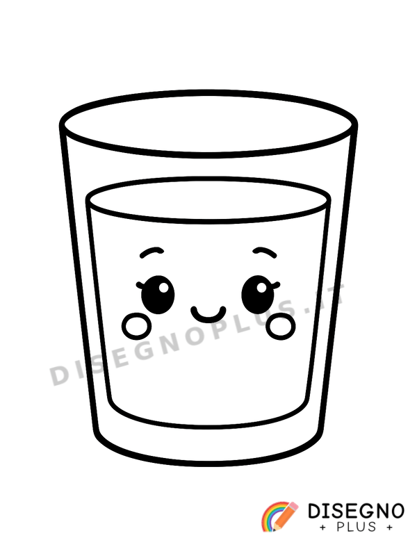 Disegno Bicchierino da colorare