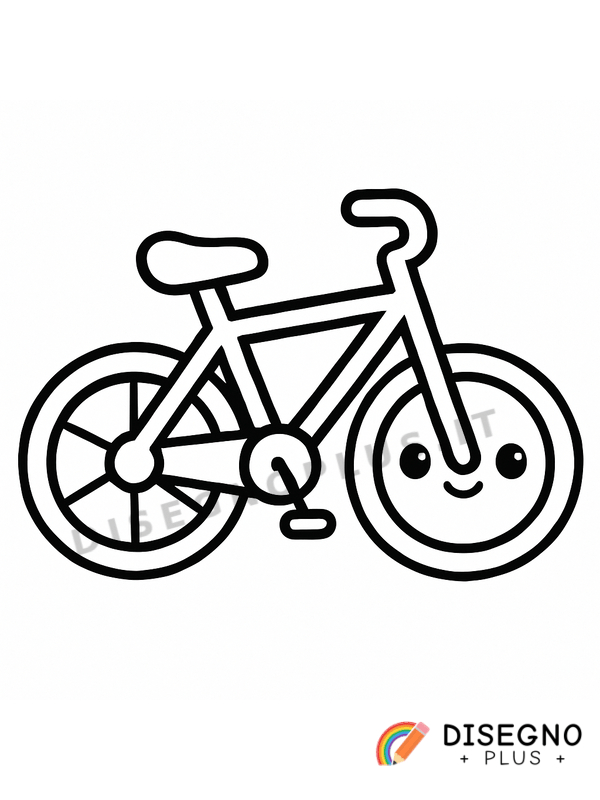 Disegno Bicicletta da colorare
