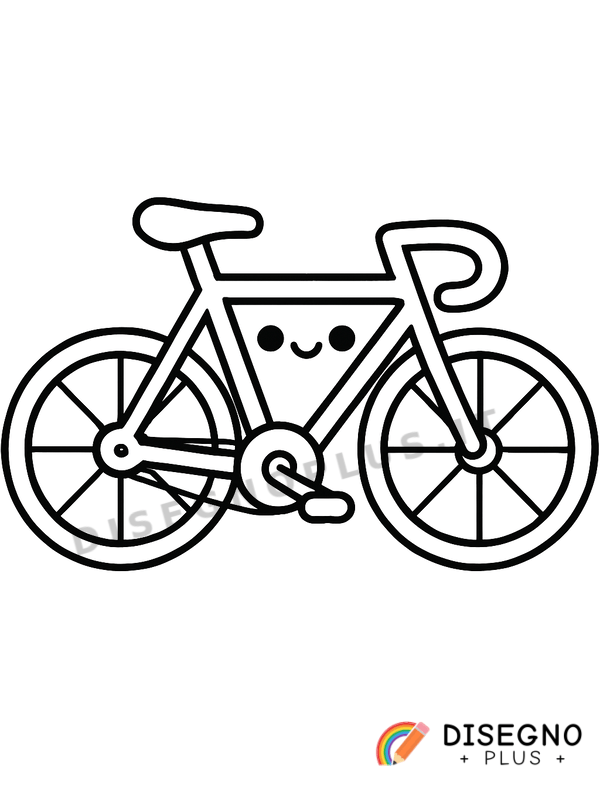 Disegno Biciclette veloci da colorare