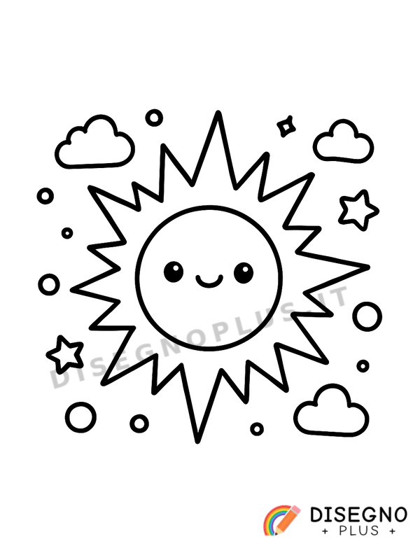 Disegno Big Bang da colorare