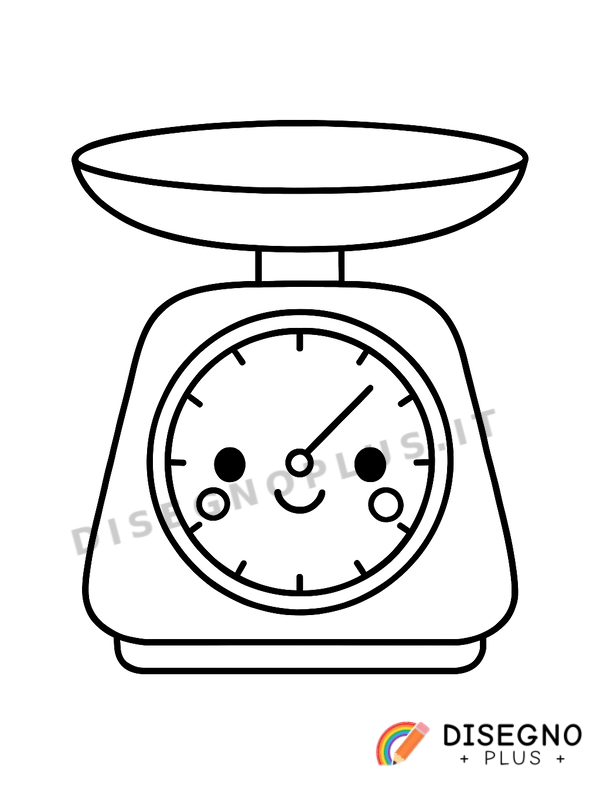 Disegno Bilance da cucina digitali   da stampare e colorare